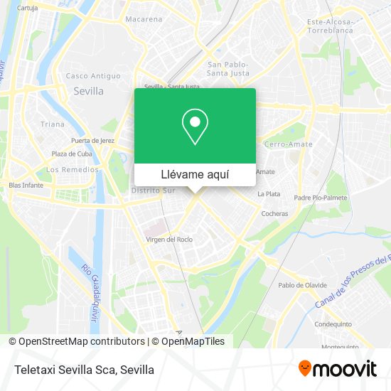 Mapa Teletaxi Sevilla Sca