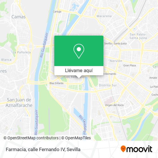 Mapa Farmacia, calle Fernando IV