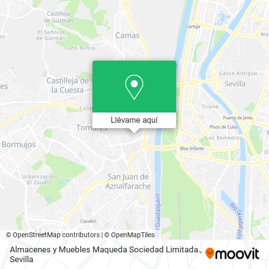 Mapa Almacenes y Muebles Maqueda Sociedad Limitada.