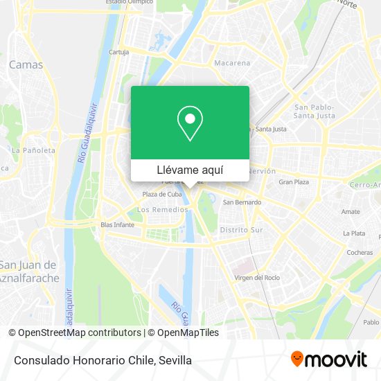 Mapa Consulado Honorario Chile
