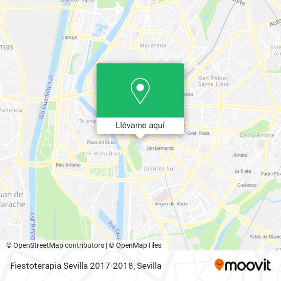 Mapa Fiestoterapia Sevilla 2017-2018