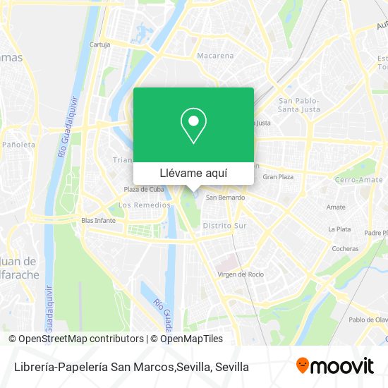 Mapa Librería-Papelería San Marcos,Sevilla