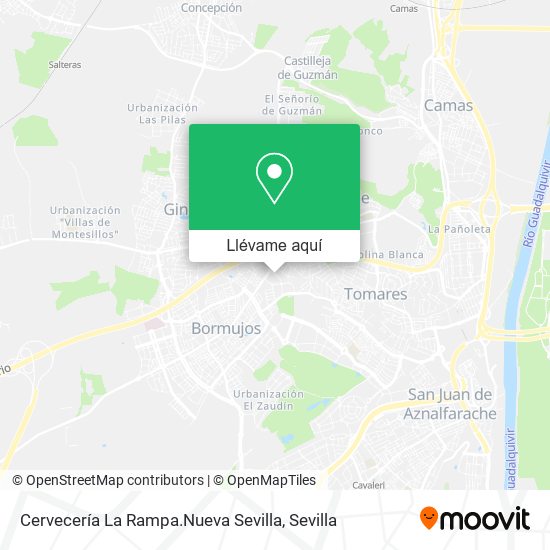 Mapa Cervecería La Rampa.Nueva Sevilla