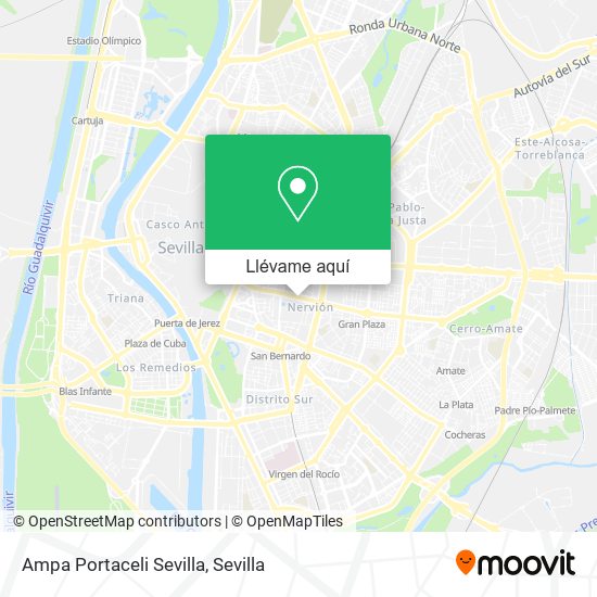 Mapa Ampa Portaceli Sevilla
