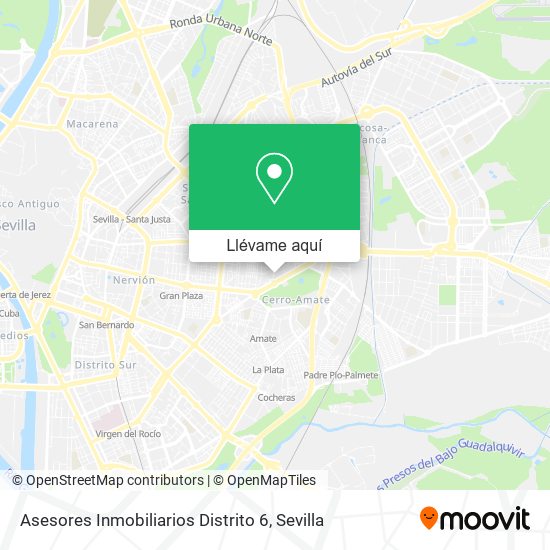 Mapa Asesores Inmobiliarios Distrito 6