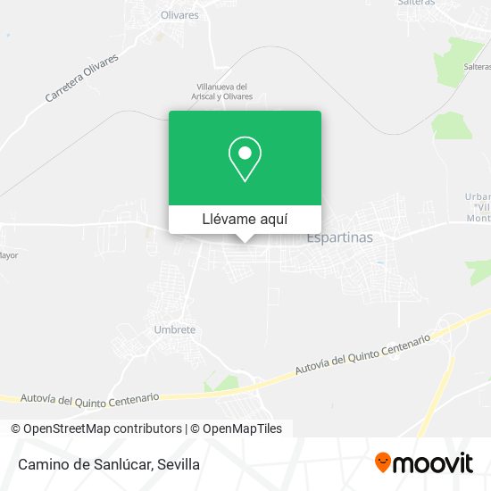 Mapa Camino de Sanlúcar