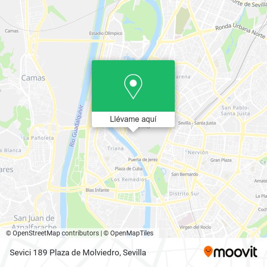 Mapa Sevici 189 Plaza de Molviedro