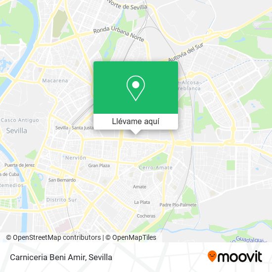 Mapa Carniceria Beni Amir