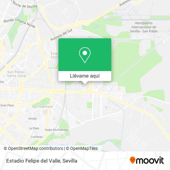 Mapa Estadio Felipe del Valle