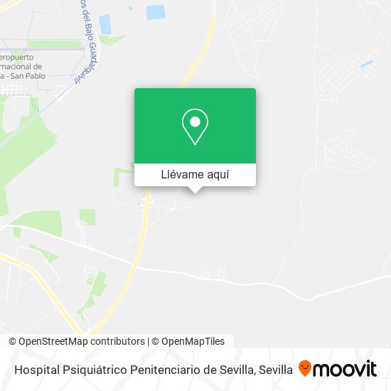 Mapa Hospital Psiquiátrico Penitenciario de Sevilla