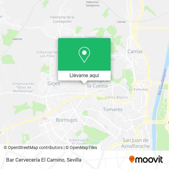 Mapa Bar Cervecería El Camino