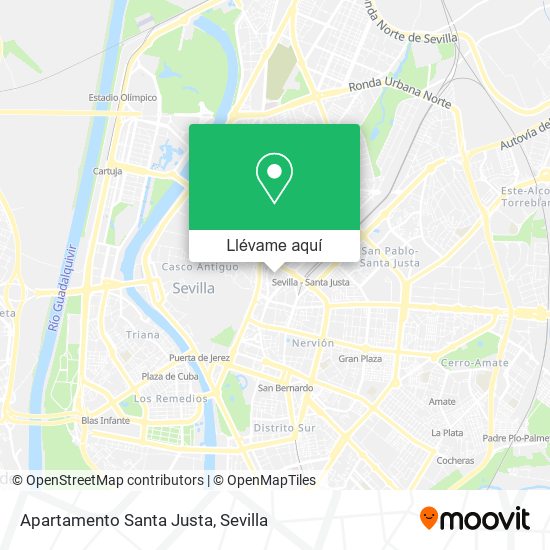 Mapa Apartamento Santa Justa