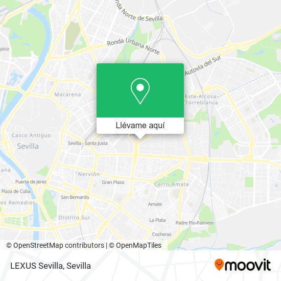 Mapa LEXUS Sevilla