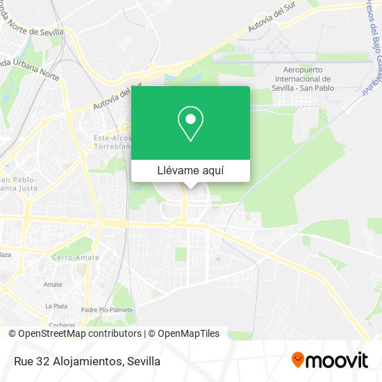 Mapa Rue 32 Alojamientos