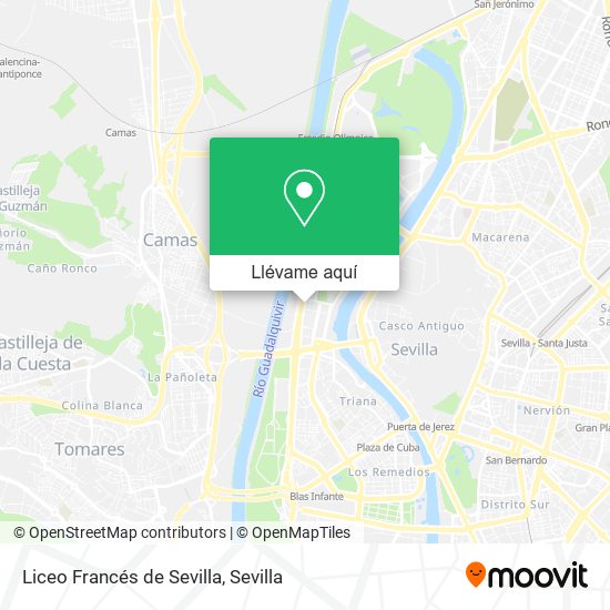 Mapa Liceo Francés de Sevilla