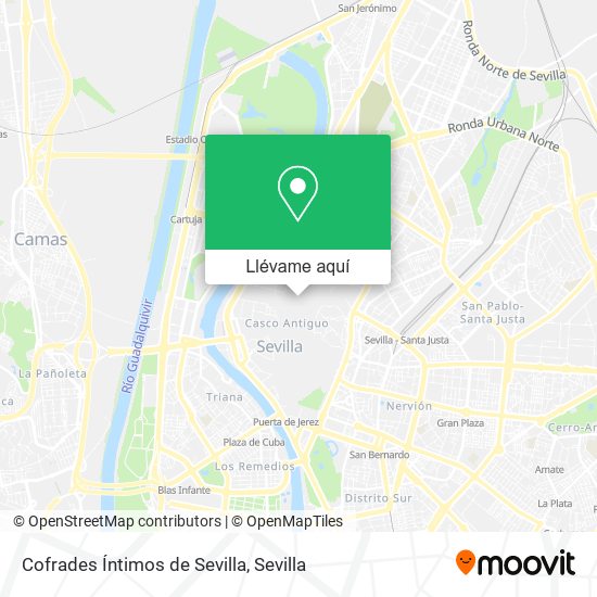 Mapa Cofrades Íntimos de Sevilla