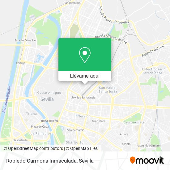 Mapa Robledo Carmona Inmaculada