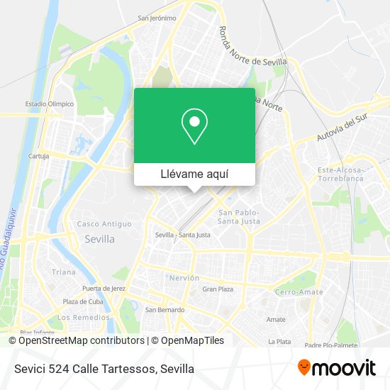 Mapa Sevici 524 Calle Tartessos