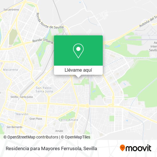 Mapa Residencia para Mayores Ferrusola