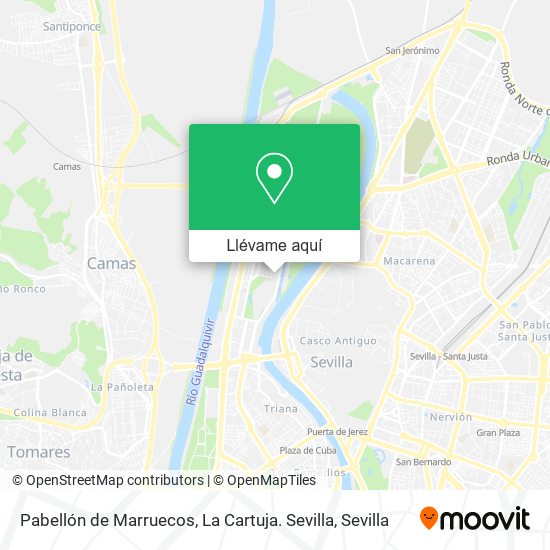 Mapa Pabellón de Marruecos, La Cartuja. Sevilla