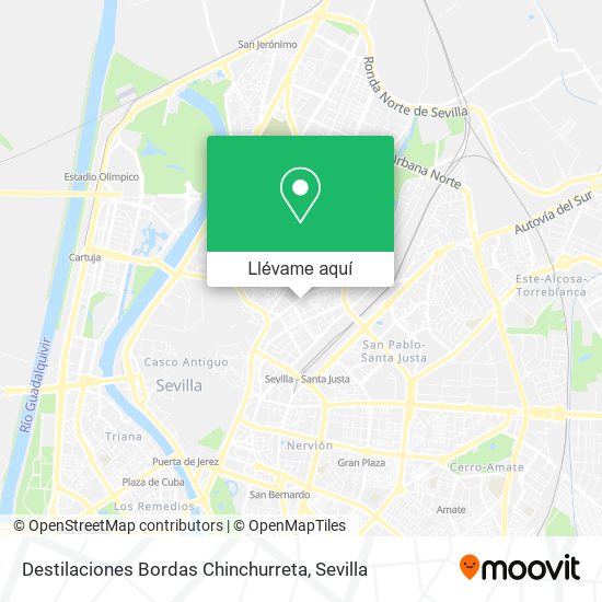 Mapa Destilaciones Bordas Chinchurreta
