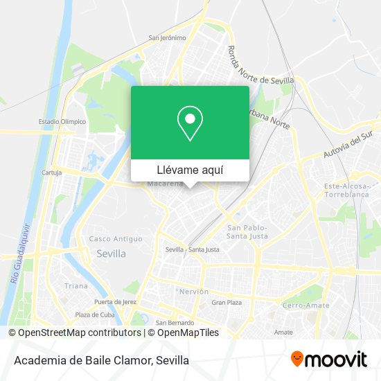 Mapa Academia de Baile Clamor