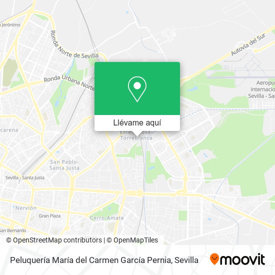 Mapa Peluquería María del Carmen García Pernia