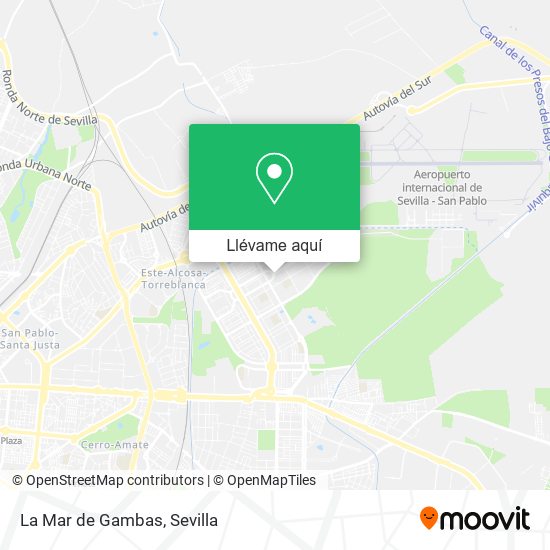 Mapa La Mar de Gambas