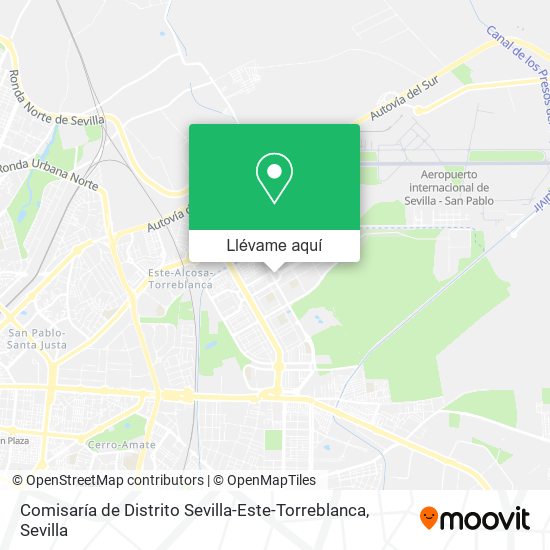 Mapa Comisaría de Distrito Sevilla-Este-Torreblanca