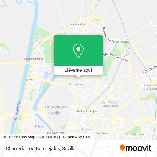 Mapa Churreria Los Bermejales