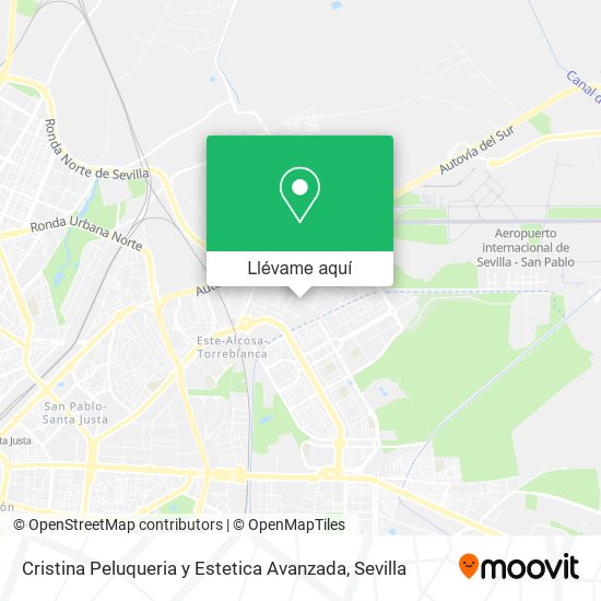 Mapa Cristina Peluqueria y Estetica Avanzada