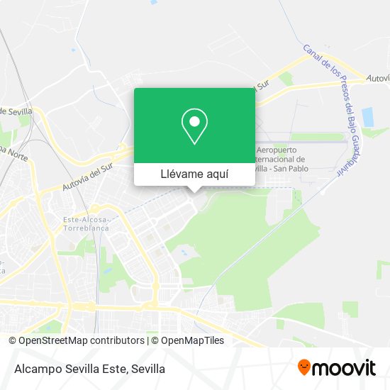 Mapa Alcampo Sevilla Este