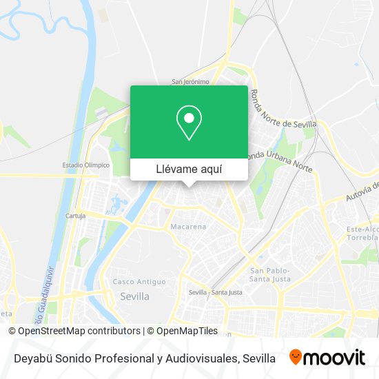 Mapa Deyabü Sonido Profesional y Audiovisuales