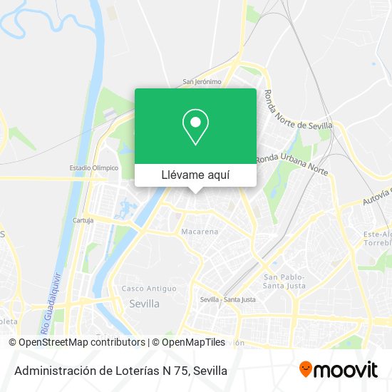 Mapa Administración de Loterías N 75
