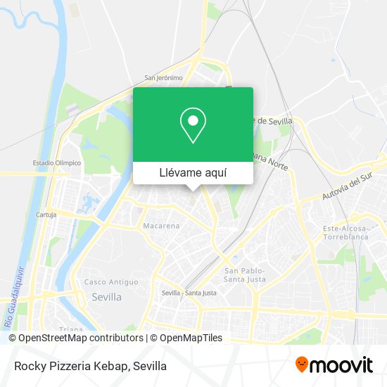 Mapa Rocky Pizzeria Kebap