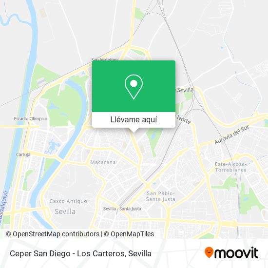 Mapa Ceper San Diego - Los Carteros