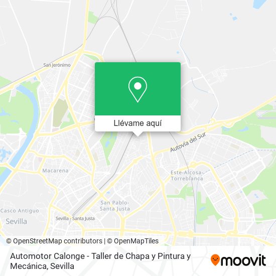 Mapa Automotor Calonge - Taller de Chapa y Pintura y Mecánica