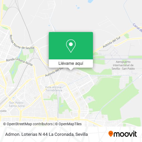 Mapa Admon. Loterias N 44 La Coronada