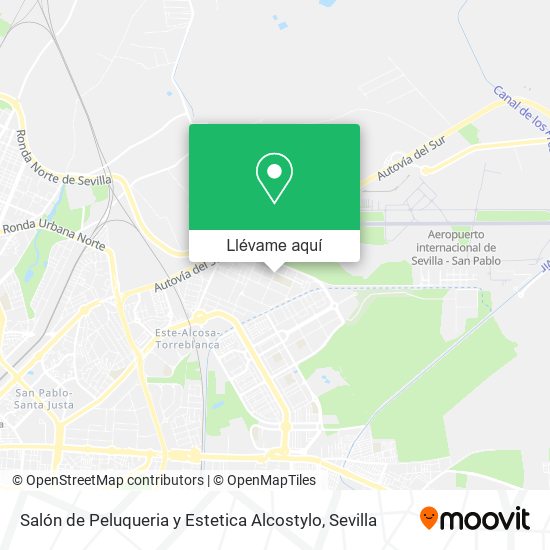Mapa Salón de Peluqueria y Estetica Alcostylo