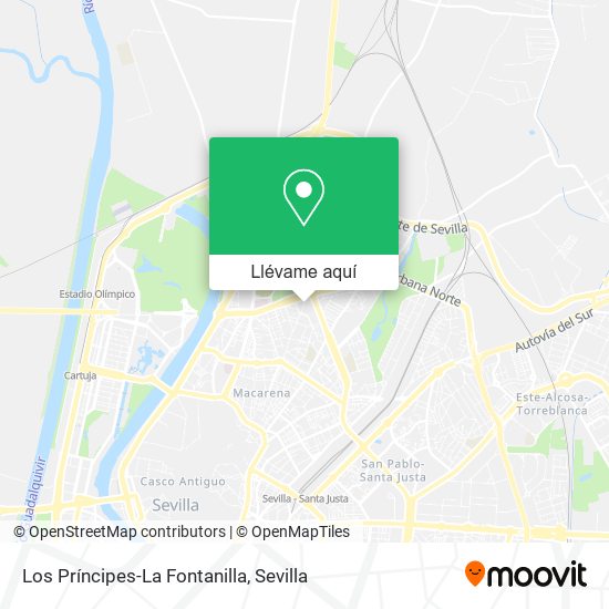 Mapa Los Príncipes-La Fontanilla
