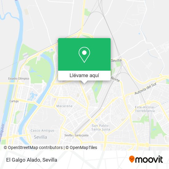 Mapa El Galgo Alado