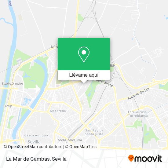 Mapa La Mar de Gambas