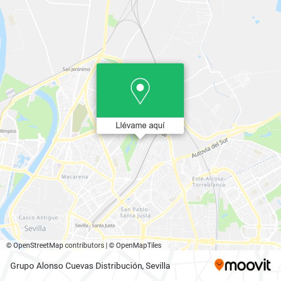 Mapa Grupo Alonso Cuevas Distribución
