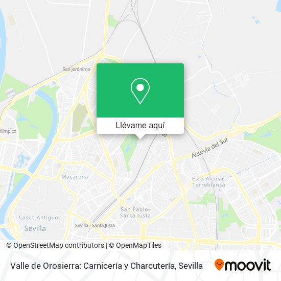 Mapa Valle de Orosierra: Carnicería y Charcutería