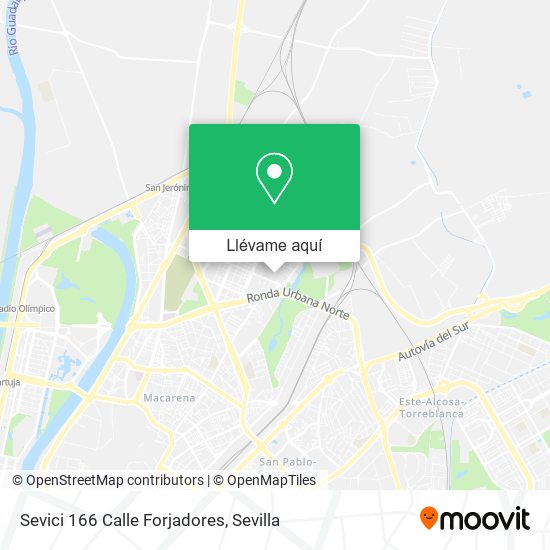 Mapa Sevici 166 Calle Forjadores