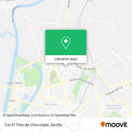 Mapa Cei El Tren de Chocolate