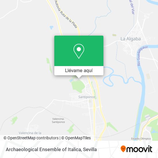 Mapa Archaeological Ensemble of Italica
