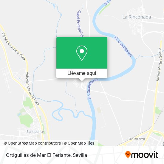 Mapa Ortiguillas de Mar El Feriante