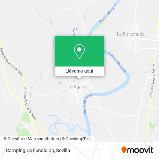 Mapa Camping La Fundición