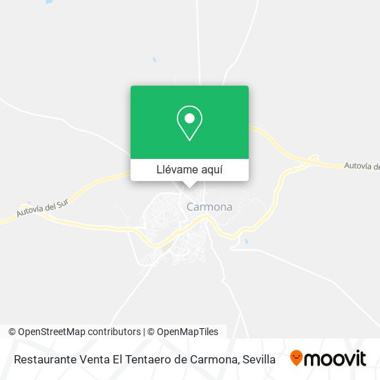 Mapa Restaurante Venta El Tentaero de Carmona